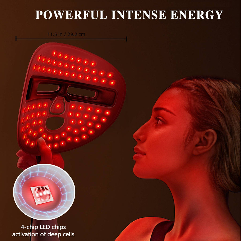 Skinovia LED Face Mask in use